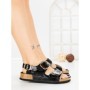 Sandale Dama cu Talpa Joasa LH775 BLACK | CINK ME