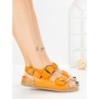Sandale Dama cu Talpa Joasa LH775 ORANGE | CINK ME