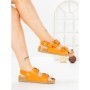 Sandale Dama cu Talpa Joasa LH775 ORANGE | CINK ME