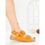Sandale Dama cu Talpa Joasa LH775 ORANGE | CINK ME