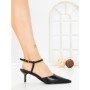 Sandale Dama cu Toc Subtire LE129-8 BLACK | CINK ME