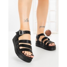 Sandale Dama cu Platforma 98-142 BLACK | VIVIRICH