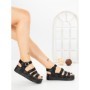 Sandale Dama cu Platforma 98-142 BLACK | VIVIRICH