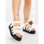 Sandale Dama cu Platforma 98-142 WHITE | VIVIRICH