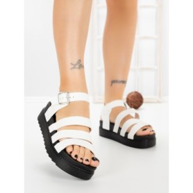 Sandale Dama cu Platforma 98-142 WHITE | VIVIRICH