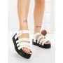 Sandale Dama cu Platforma 98-142 WHITE | VIVIRICH