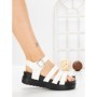 Sandale Dama cu Platforma 98-142 WHITE | VIVIRICH