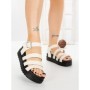 Sandale Dama cu Platforma 98-142 BEIGE | VIVIRICH