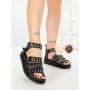 Sandale Dama cu Platforma SX-18 BLACK | VIVIRICH