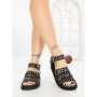 Sandale Dama cu Platforma SX-18 BLACK | VIVIRICH