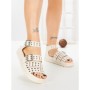Sandale Dama cu Platforma SX-18 BEIGE | VIVIRICH