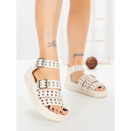 Sandale Dama cu Platforma SX-18 BEIGE | VIVIRICH