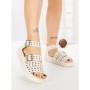 Sandale Dama cu Platforma SX-18 BEIGE | VIVIRICH