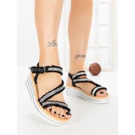 Sandale Dama cu Platforma 98-252 BLACK | VIVIRICH