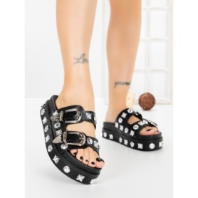 Papuci Dama cu Platforma 218-620 BLACK | VIVIRICH
