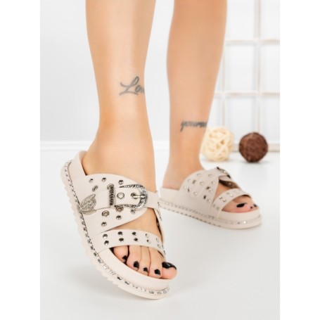 Papuci Dama cu Talpa Joasa 98-20 BEIGE | VIVIRICH