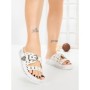 Papuci Dama cu Talpa Joasa 98-20 WHITE | VIVIRICH