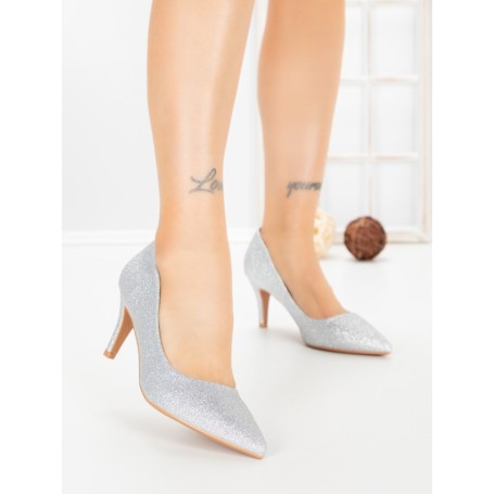 Pantofi Stiletto 698 SILVER | VIVIRICH