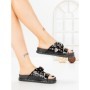 Papuci Dama cu Talpa Joasa 98-19 BLACK | VIVIRICH
