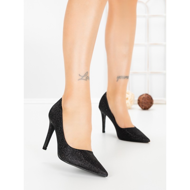Pantofi Stiletto 66-1 BLACK | VIVIRICH