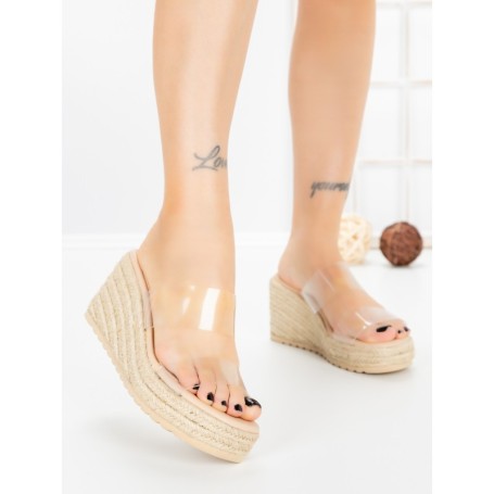 Papuci Dama cu Platforma 1-820 NUDE | VIVIRICH