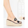 Papuci Dama cu Platforma 1-818 BLACK | VIVIRICH