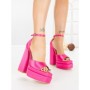 Sandale Dama cu Toc Gros si Platforma TOT-139 FUCHSIA | L.DAY