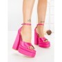 Sandale Dama cu Toc Gros si Platforma TOT-139 FUCHSIA | L.DAY