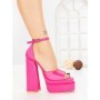 Sandale Dama cu Toc Gros si Platforma TOT-139 FUCHSIA | L.DAY