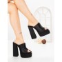 Papuci Dama cu Toc TOT-137 BLACK | L.DAY