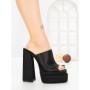 Papuci Dama cu Toc TOT-137 BLACK | L.DAY