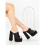 Papuci Dama cu Toc TOT-137 BLACK | L.DAY
