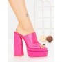 Papuci Dama cu Toc TOT-137 FUCHSIA | L.DAY