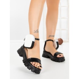 Sandale Dama cu Platforma TOT-125 BLACK | L.DAY