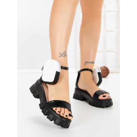 Sandale Dama cu Platforma TOT-125 BLACK | L.DAY
