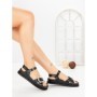 Sandale Dama cu Talpa Joasa F52 BLACK | L.DAY