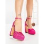 Pantofi cu Toc gros si Platforma LD-1167 FUCHSIA | L.DAY