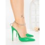 Pantofi Stiletto TOT-133 GREEN | L.DAY