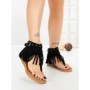 Sandale Dama cu Talpa Joasa WL642 BLACK | ABLOOM