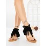 Sandale Dama cu Talpa Joasa WL642 BLACK | ABLOOM
