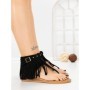 Sandale Dama cu Talpa Joasa WL642 BLACK | ABLOOM