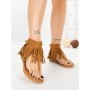 Sandale Dama cu Talpa Joasa WL642 CAMEL | ABLOOM
