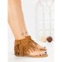 Sandale Dama cu Talpa Joasa WL642 CAMEL | ABLOOM