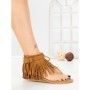 Sandale Dama cu Talpa Joasa WL642 CAMEL | ABLOOM