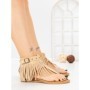 Sandale Dama cu Talpa Joasa WL642 BEIGE | ABLOOM