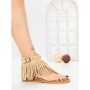 Sandale Dama cu Talpa Joasa WL642 BEIGE | ABLOOM