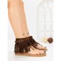 Sandale Dama cu Talpa Joasa WL642 BROWN | ABLOOM