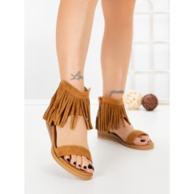 Sandale Dama cu Talpa Joasa WL641 CAMEL | ABLOOM