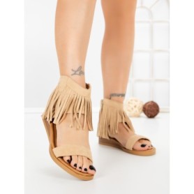 Sandale Dama cu Talpa Joasa WL641 BEIGE | ABLOOM