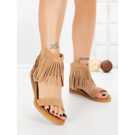 Sandale Dama cu Talpa Joasa WL641 KHAKI | ABLOOM